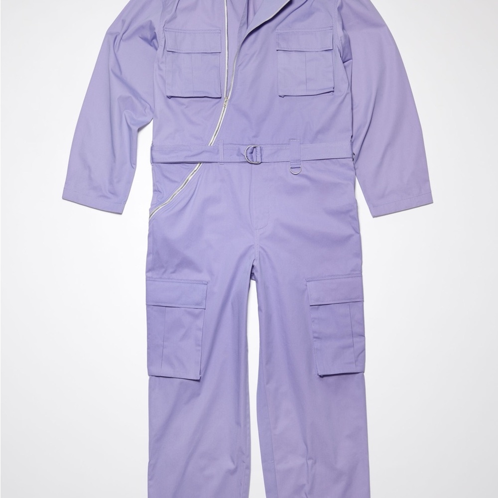 Acne Purple Utility Jumpsuit